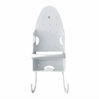 Iron Stand Double Hook Storage Rack Hanging Iron Holder for Home Organisation - White
