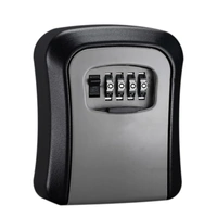 Combination Key Box with Combination Lock for Home Office Security Storage - Grey