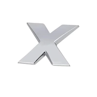A-Z Alphabet Letters Car Sticker Self Adhesive Auto Badge Emblem 3D Chrome Good - X