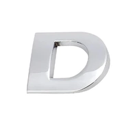 A-Z Alphabet Letters Car Sticker Self Adhesive Auto Badge Emblem 3D Chrome Good - D