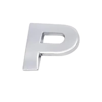 A-Z Alphabet Letters Car Sticker Self Adhesive Auto Badge Emblem 3D Chrome Good - P