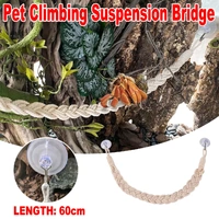 1PC Pet Climbing Gear Suspension Bridge Rope Swing for Reptiles Hermit Crabs
