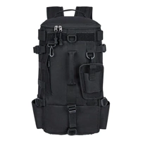 Waterproof Fishing Tackle Bag Large Capacity Multi Functional Shoulder Storage - Black