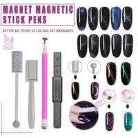 Nail Art Cat Eye Effect Stick for UV Gel Polish Design Tool for Manicure Styling Use - 1PC Double-Use
