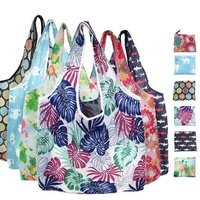 Reusable Foldable Light Waterproof Shopping Bags Carry bag Grocery Big - B-21