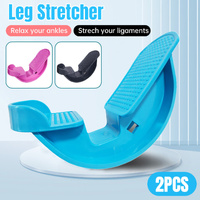 2PCS Tendon Plate Calf Stretcher Fitness Oblique Pedal Ankle Achilles Exercise - Blue