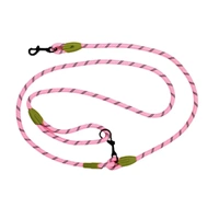 Adjustable Diagonal Dog Walking Leash Hands Free Crossbody Pet Lead Dogs - Khaki
