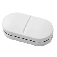 3PCS Tablet Cutter Pill Splitter Portable Medicine Box Pill Organizer Divider - White