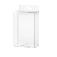 50pcs Transparent Gift Boxes with Hooks Clear Packaging Storage Containers - 10x3.2x17.5cm