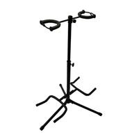 2/3Head Guitar Stand with Height Adjustment Foldable Holder Guitar Stand Bass - Dual-vertical type