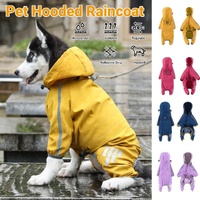Waterproof Four Corner Pet Raincoats In Large Medium And Small Sizes Are Suitable For Dogs - Pink - M