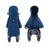 Waterproof Four Corner Pet Raincoats In Large Medium And Small Sizes Are Suitable For Dogs - Blue - S