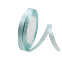 10mm Width Satin Hair Ribbon Wedding Party Decoration Gift Banquet 3m - Light T-Blue
