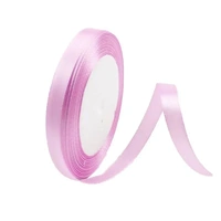 10mm Width Satin Hair Ribbon Wedding Party Decoration Gift Banquet 22m - Pink Purple