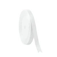 10mm Width Satin Hair Ribbon Wedding Party Decoration Gift Banquet 3m - White