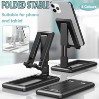 Foldable Adjustable Universal Desk Stand Holder For Mobile Phone Tablet Mount Au