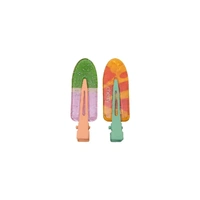 2PCS Juice Series Hair Clip Makeup Hair Accessories Colourful Hair Barrettes - Watermelon