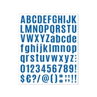 10pcs Letter Stickers Colorful DIY Scrapbooking Water Bottle Greeting Cards - Dark Blue