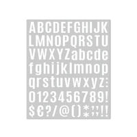 10pcs Letter Stickers Colorful DIY Scrapbooking Water Bottle Greeting Cards - White
