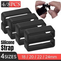 4/8pcs Watch Silicone Gel Ring Bracelet Rubber Bands for Men Women Fashion - 20mm-8pcs