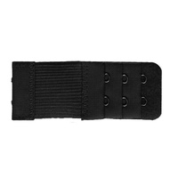 Maternity Strap Clip On Bra Extender Extension 2 Hooks Ladies Plus Size - Black