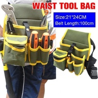 Electrician Tool Bag Waist Pocket Maintenance Pouch Belt Storage Canvas Holder