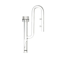 Aquarium Glass Inlet Outlet Pipe Fish Tank Filter Oil Film Remover Plant Holder - Oil removal inlet-12mm