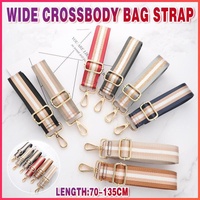 New Crossbody Bag Handbag Belt Satchel Wide Adjustable Canvas Shoulder Strap - Grey