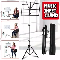 Foldable Sheet Music Stand Tripod with Carry Bag - 1 Pc