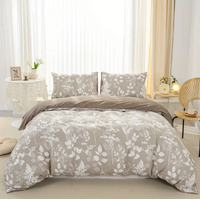 Dreamfields - Canvas Fleur Quilt Cover Set - (3pcs, Queen Size)
