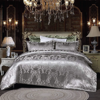 Dreamfields - Silvery Royal Quilt Cover Set - (3pcs, Queen Size)