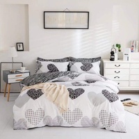 Dreamfields - Twin Hearts Quilt Cover Set - (3pcs, King Size)