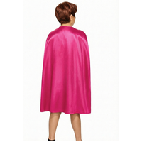 MEDIUM CAPE Kids Childrens Party Costume Vampire Halloween Coat School Team - Hot Pink