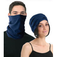 Seamless Tube Bandana Head Scarf Face Cover Mask Gaiter Ski Snow in Navy