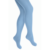 PANTYHOSE Tights Stockings Hosiery Womens Ladies Plain Colours - Sky Blue - One Size Fits Most
