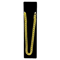 BIG NECKLACE 50cm Pimp Costume Party Fancy Dress Gangster Chain Jewellery - Gold