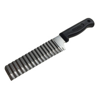 JELLY KNIFE Stainless Steel Blade Cooked Potato Vegetable Crinkle Wavy Cutter Slicer