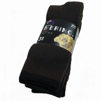 3 Pairs MERINO WOOL SOCKS Mens Heavy Duty Premium Thick Work Socks in Brown