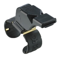 Fox 40 Classic Fingergrip Whistle Sports Referee Safety Football Soccer - Black