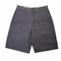 Mens 100% Cotton Drill Shorts Summer Casual Quality - Grey - M/32