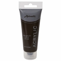 Acrylic Paint 75ml Tube Water Based Non Toxic Artist Craft - Burnt Umber