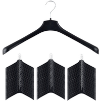 60x JACKET HANGER Heavy Duty 460mm Commercial Pants Clothing Coat BULK R51L