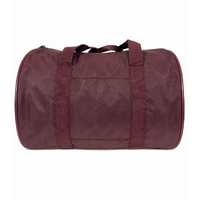 Foldable Duffel Bag Travel Gym Sports School Luggage PVC Nylon Zip - Maroon
