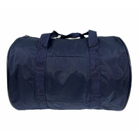 Foldable Duffel Bag Travel Gym Sports School Luggage PVC Nylon Zip - Navy
