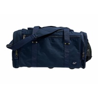 44L Foldable Duffel Bag Travel Gym Sports D-Zip Top Shoulder Strap - Dark Navy