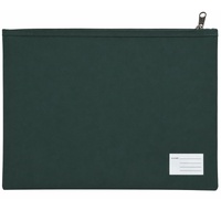 Leuts Jumbo Pencil Case Zip Large Capacity Pen Pouch Compartments - Bottle Green