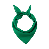 Plain Bandana 100% COTTON Head Wrap Durag Bandanna Summer Biker Scarf Mask - Green