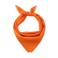 Plain Bandana 100% COTTON Head Wrap Durag Bandanna Summer Biker Scarf Mask - Orange