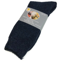 1 Pair Merino Wool Blend Work Socks Thermal Hiking Winter Warm Socks - Navy - 11-14