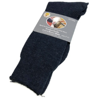 1 Pair Merino Wool Blend Work Socks Thermal Hiking Winter Warm Socks - Navy - 7-11